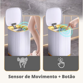 Lixeira Inteligente com Sensor de Movimento para Banheiro