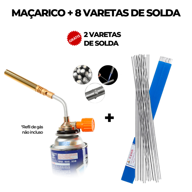 Kit Completo de Solda Premium + Maçarico e Brindes Exclusivos | PowerMax