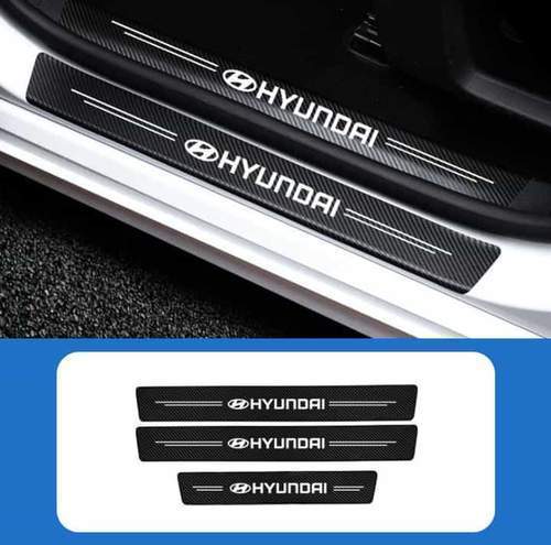 Adesivos de Carbono Para Portas de Carro - Adesivos Automotivos Hyundai
