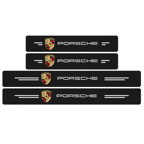 Adesivos de Carbono Para Portas de Carro - Adesivos Automotivos Porsche