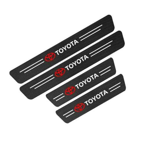 Adesivos de Carbono Para Portas de Carro - Adesivos Automotivos Toyota