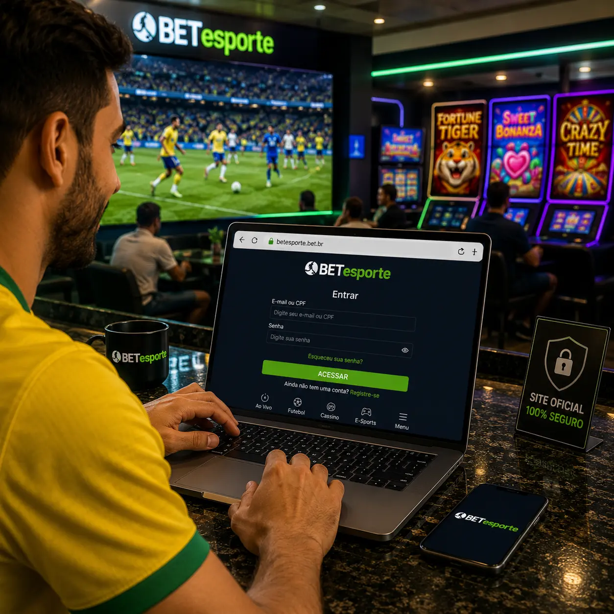 Segurança no Login BETesporte